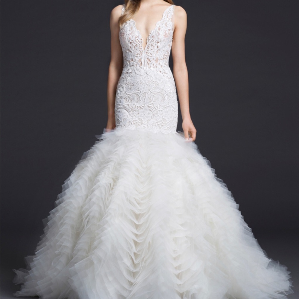 Lazaro 3650 wedding dress bride